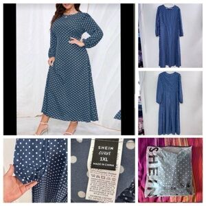 bundle (6pcs)SHEIN Curvy Maxi dress and 1 blouse